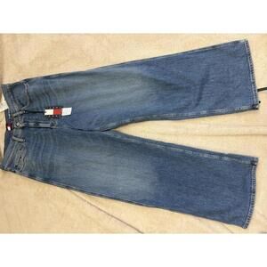 Tommy Jeans Wide Leg Blue Denim Jeans Size 30